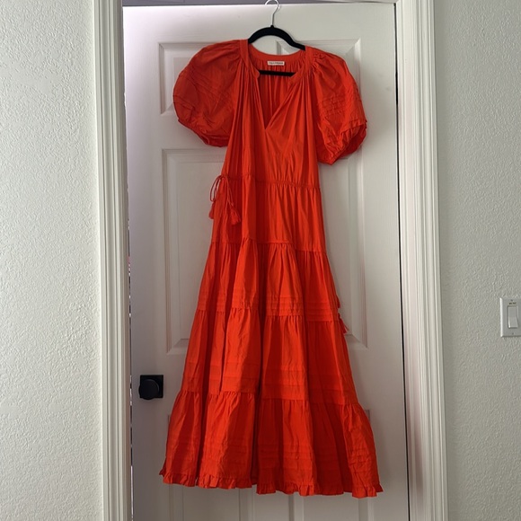 ULLA JOHNSON
Claribel tiered printed cotton-poplin midi dress - Picture 5 of 6